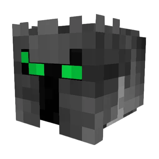 LunarLizGaming Minecraft avatar head, 3D render