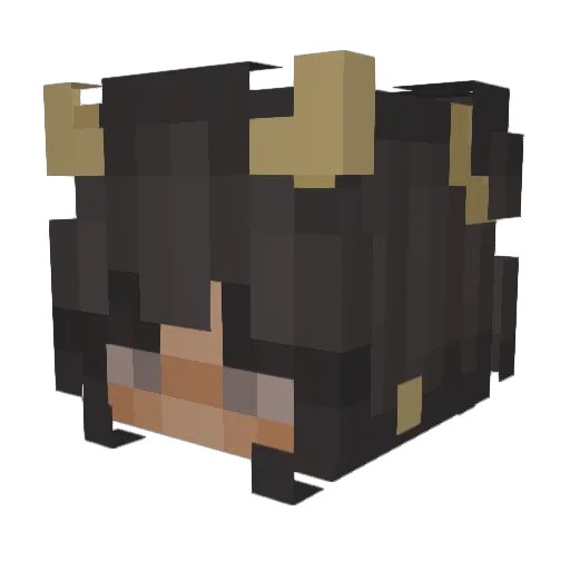 LunarPixiee Minecraft avatar head, 3D render
