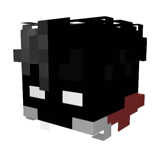 LunarPlyer Minecraft avatar head, 3D render