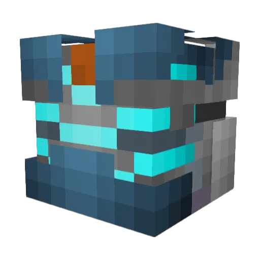 LunarPrism Minecraft avatar head, 3D render