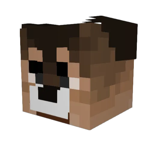 LunarRam Minecraft avatar head, 3D render