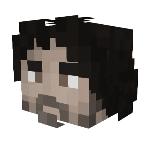 LunarRavel Minecraft avatar head, 3D render