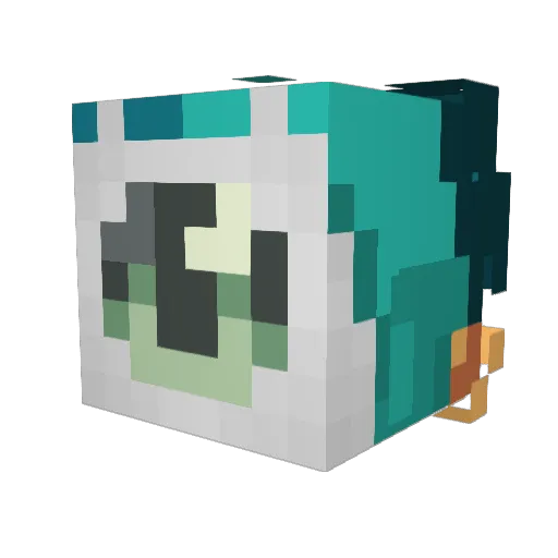 LunarRose333702 Minecraft avatar head, 3D render