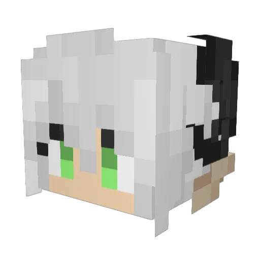LunarRuna Minecraft avatar head, 3D render