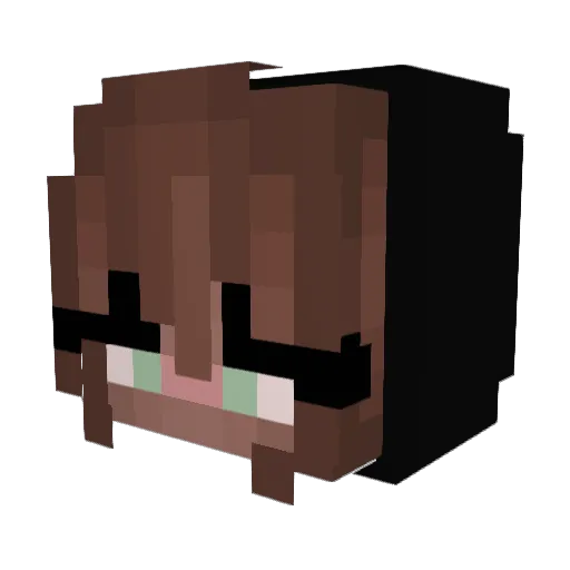 LunarSolstice42 Minecraft avatar head, 3D render