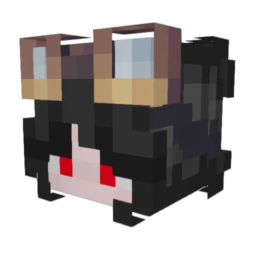LunarStars2598 Minecraft avatar head, 3D render