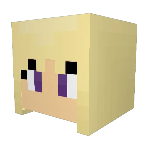 LunarTales Minecraft avatar head, 3D render