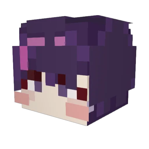 LunarThrower838 Minecraft avatar head, 3D render