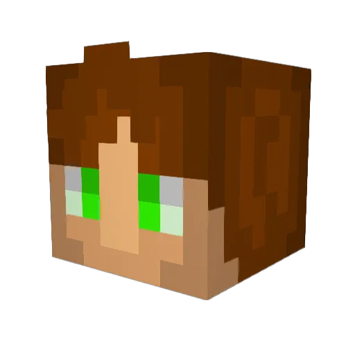 LunarWolfGG Minecraft avatar head, 3D render
