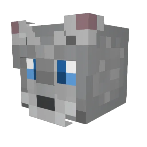 Lunar_Eclipse_12 Minecraft avatar head, 3D render