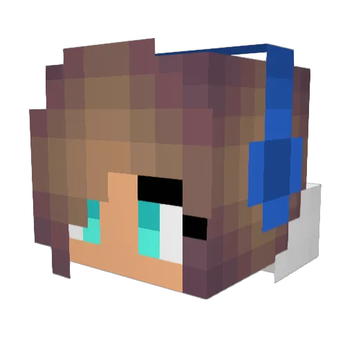 Lunar_Faded Minecraft avatar head, 3D render