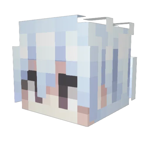 Lunar_O Minecraft avatar head, 3D render