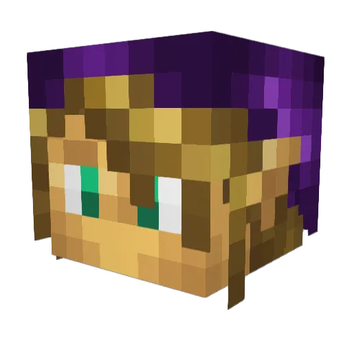 Lunar_Ph0enix Minecraft avatar head, 3D render
