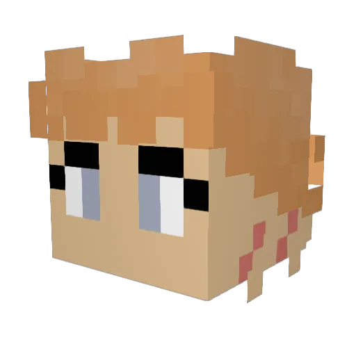 Lunar_Pringles Minecraft avatar head, 3D render