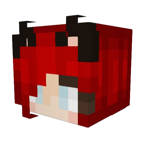 Minecraft-Avatar von LunaraZockt: Kopf als 3D-Render