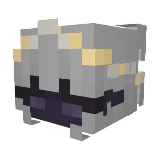 Lunareclipsa Minecraft avatar head, 3D render