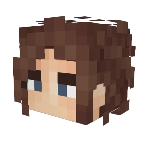 LunarisRift Minecraft avatar head, 3D render