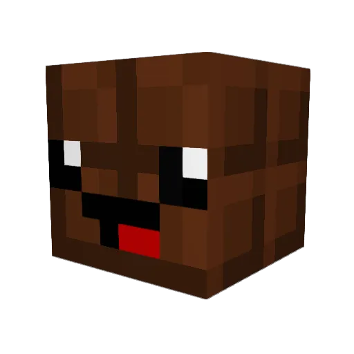 Lunarises Minecraft avatar head, 3D render