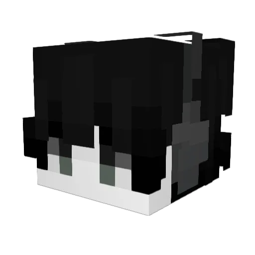 Lunarishere19 Minecraft avatar head, 3D render