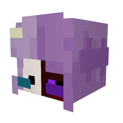 Lunarmoon1020 Minecraft avatar head, 3D render
