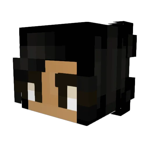 Lunarwolf362 Minecraft avatar head, 3D render