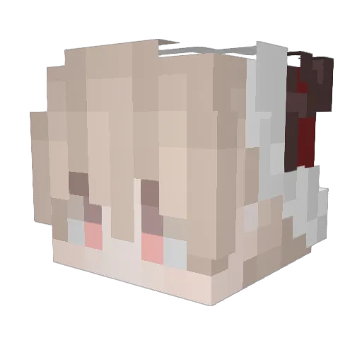 Lunary_Wise Minecraft avatar head, 3D render