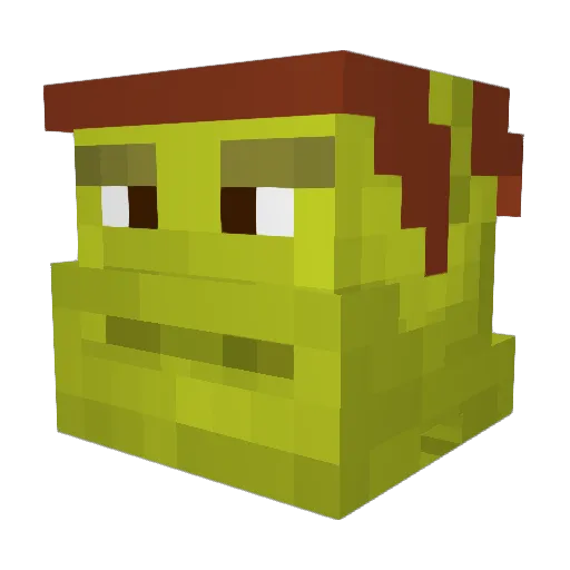 Lunarzzz Minecraft avatar head, 3D render