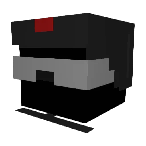 Lunas_space Minecraft avatar head, 3D render