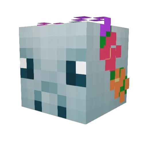 LunaseavSplashin Minecraft avatar head, 3D render