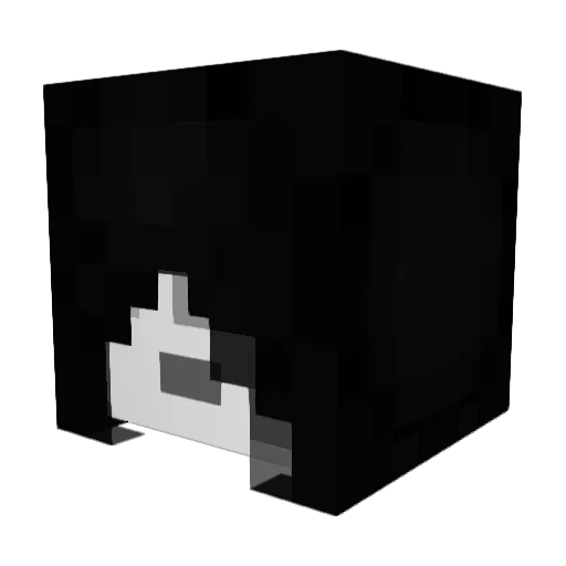 LunaticPanda101 Minecraft avatar head, 3D render