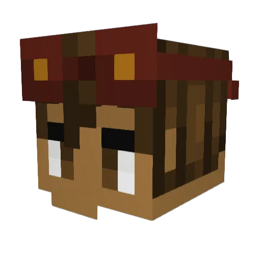 Lunatyk888 Minecraft avatar head, 3D render