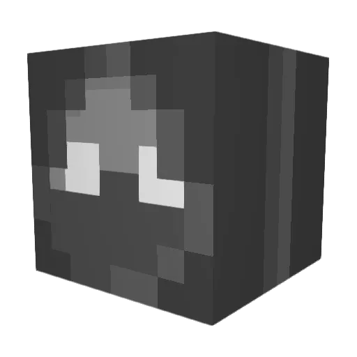 Lunaveli Minecraft avatar head, 3D render