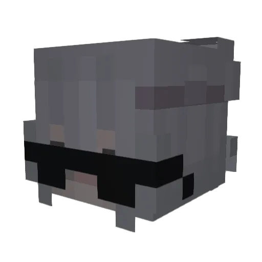 Lunaxoxo911 Minecraft avatar head, 3D render