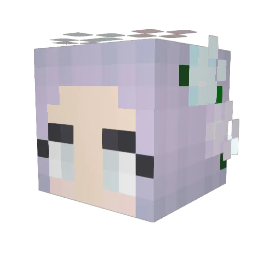 Lunchbox Minecraft avatar head, 3D render