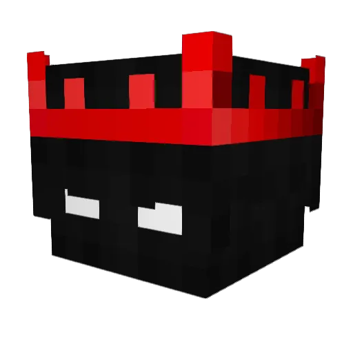 Lunchime Minecraft avatar head, 3D render