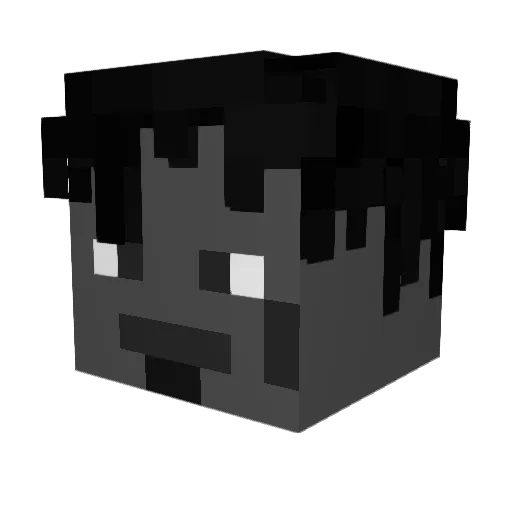Lunchman1 Minecraft avatar head, 3D render