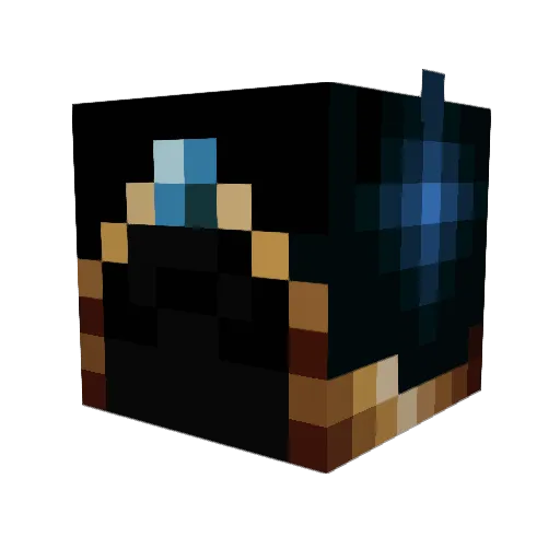 Lundeful Minecraft avatar head, 3D render