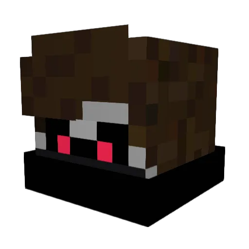 Lundis250 Minecraft avatar head, 3D render