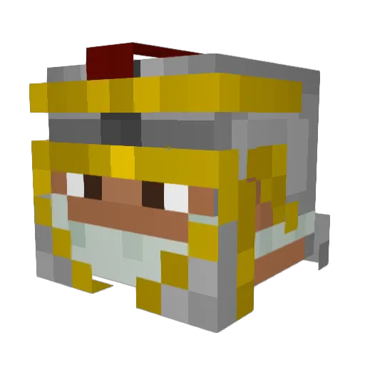 LundyLune Minecraft avatar head, 3D render