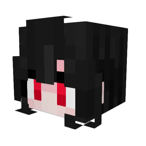 Lune22 Minecraft avatar head, 3D render