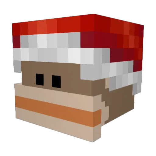 Luneh Minecraft avatar head, 3D render