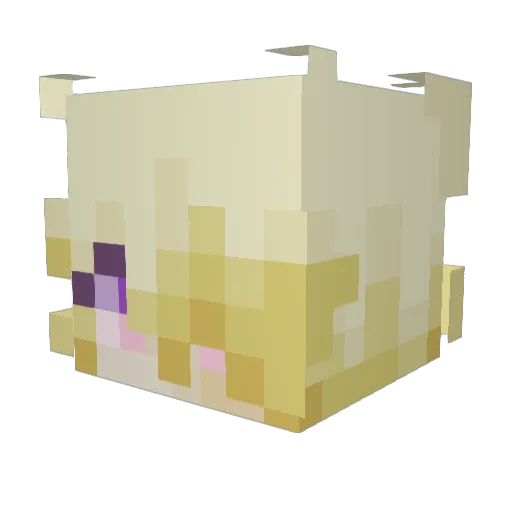 Lunesworld Minecraft avatar head, 3D render