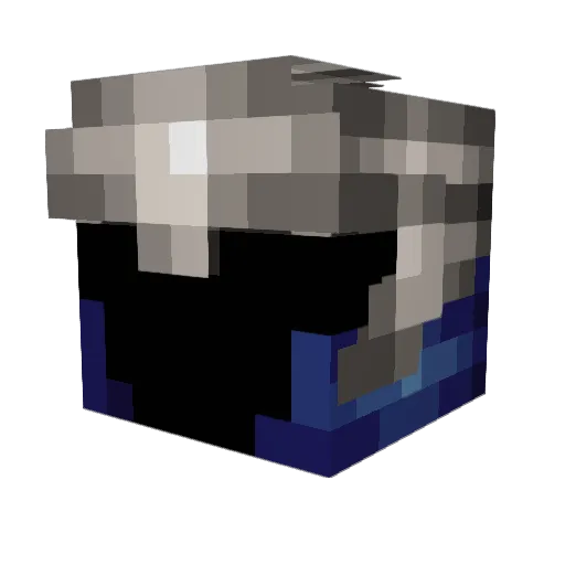 Lunewere Minecraft avatar head, 3D render