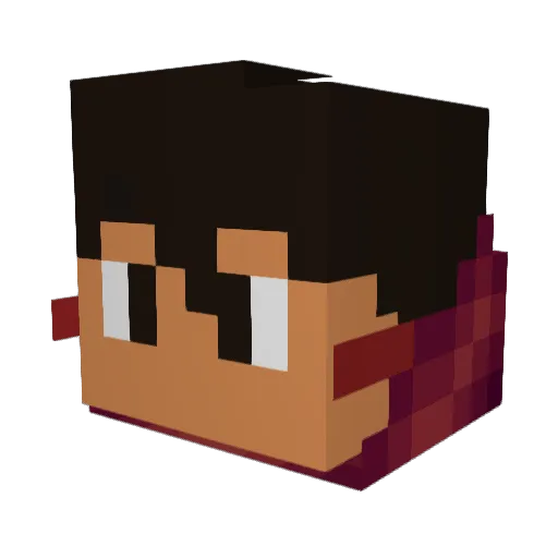 LunexElLunatico Minecraft avatar head, 3D render