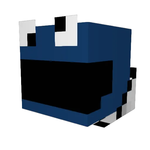 Lung_Man Minecraft avatar head, 3D render