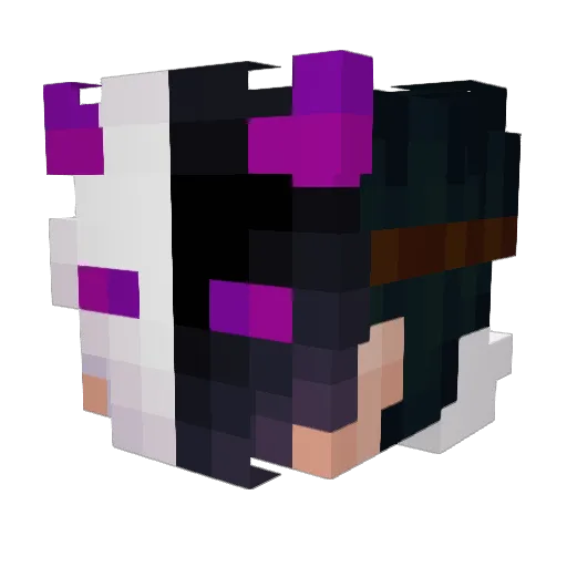 Lung_Tai Minecraft avatar head, 3D render