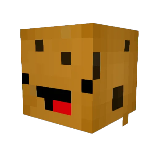 Lunicooney Minecraft avatar head, 3D render
