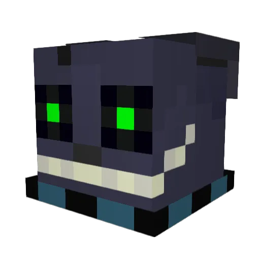 Lunikroz Minecraft avatar head, 3D render