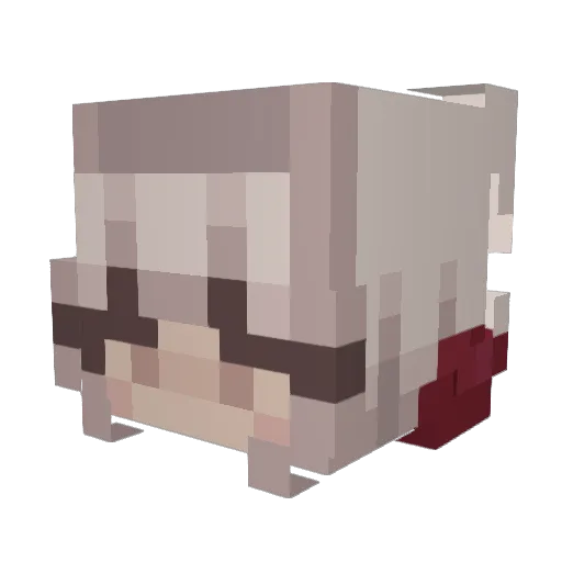 Lunix6942 Minecraft avatar head, 3D render