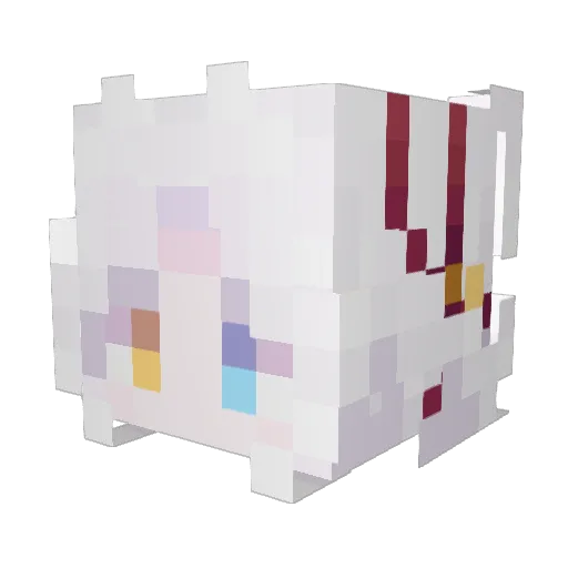 LunixArts Minecraft avatar head, 3D render